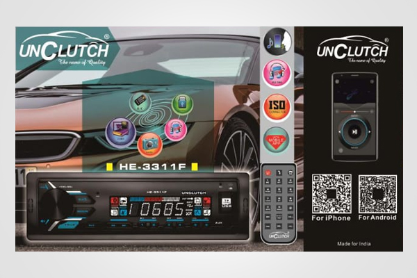 UNCLUTCH Car MP3 Player having Digital Sound with Mobile app HE-3311F different Color